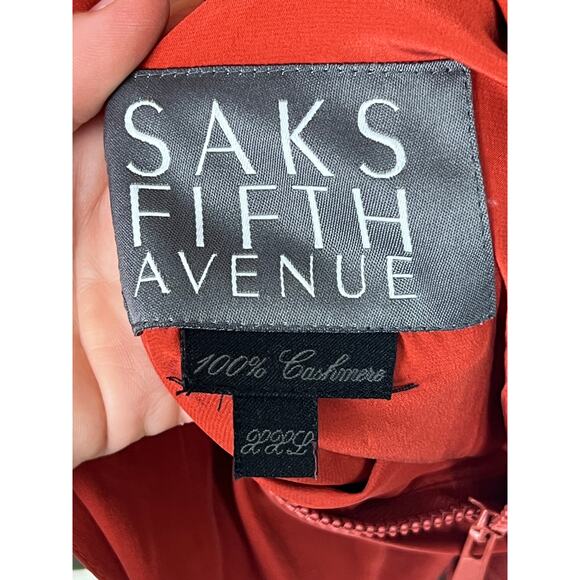 Saks Fifth Avenue Reversible Cashmere Zipper Vest • Mens XXL - Picture 8 of 10